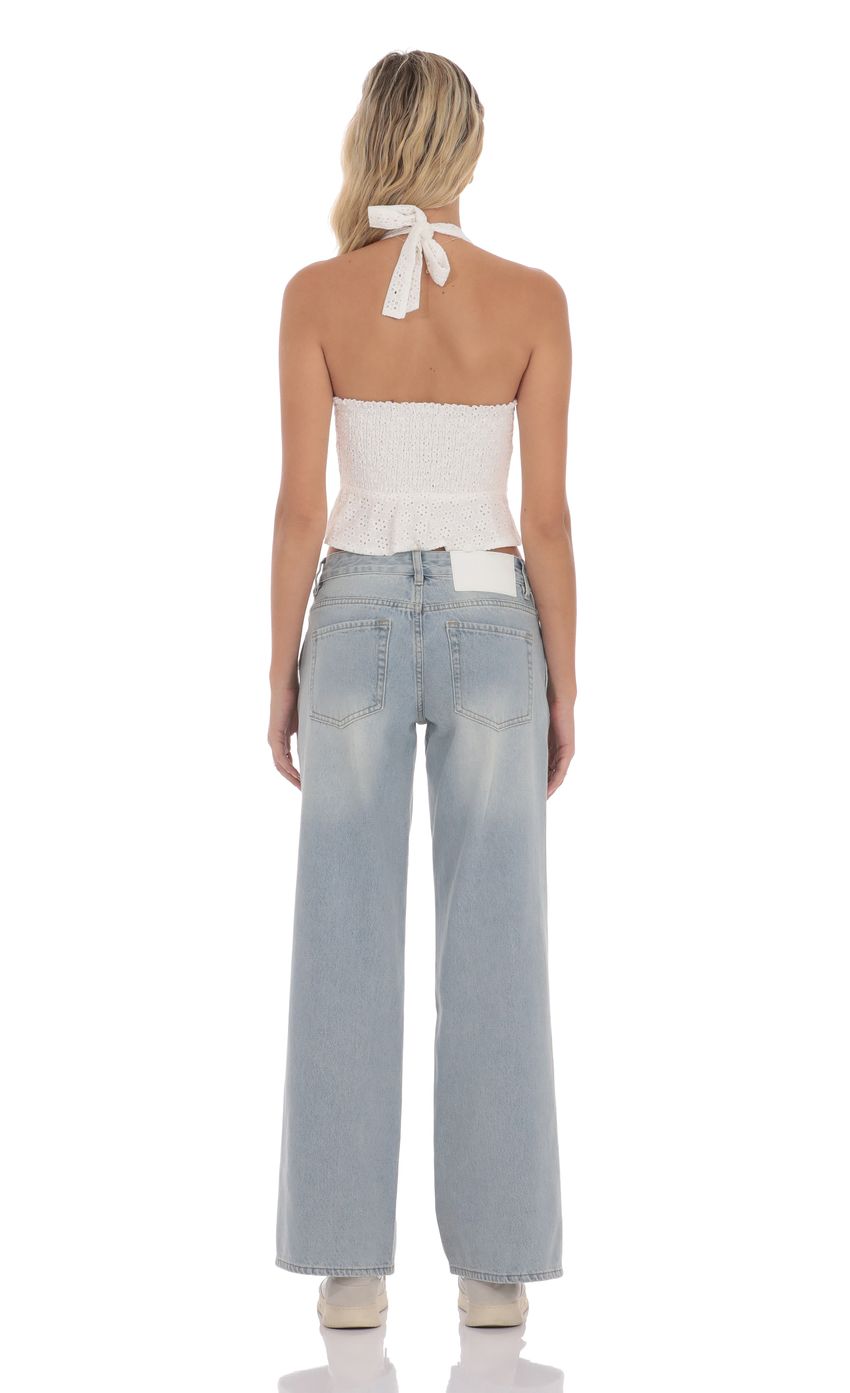 Picture Low Rise Cross Jeans in Blue. Source: https://media-img.lucyinthesky.com/data/product-media/850xAUTO/644988b7-01e1-4203-a504-56ea1005c8da.jpg