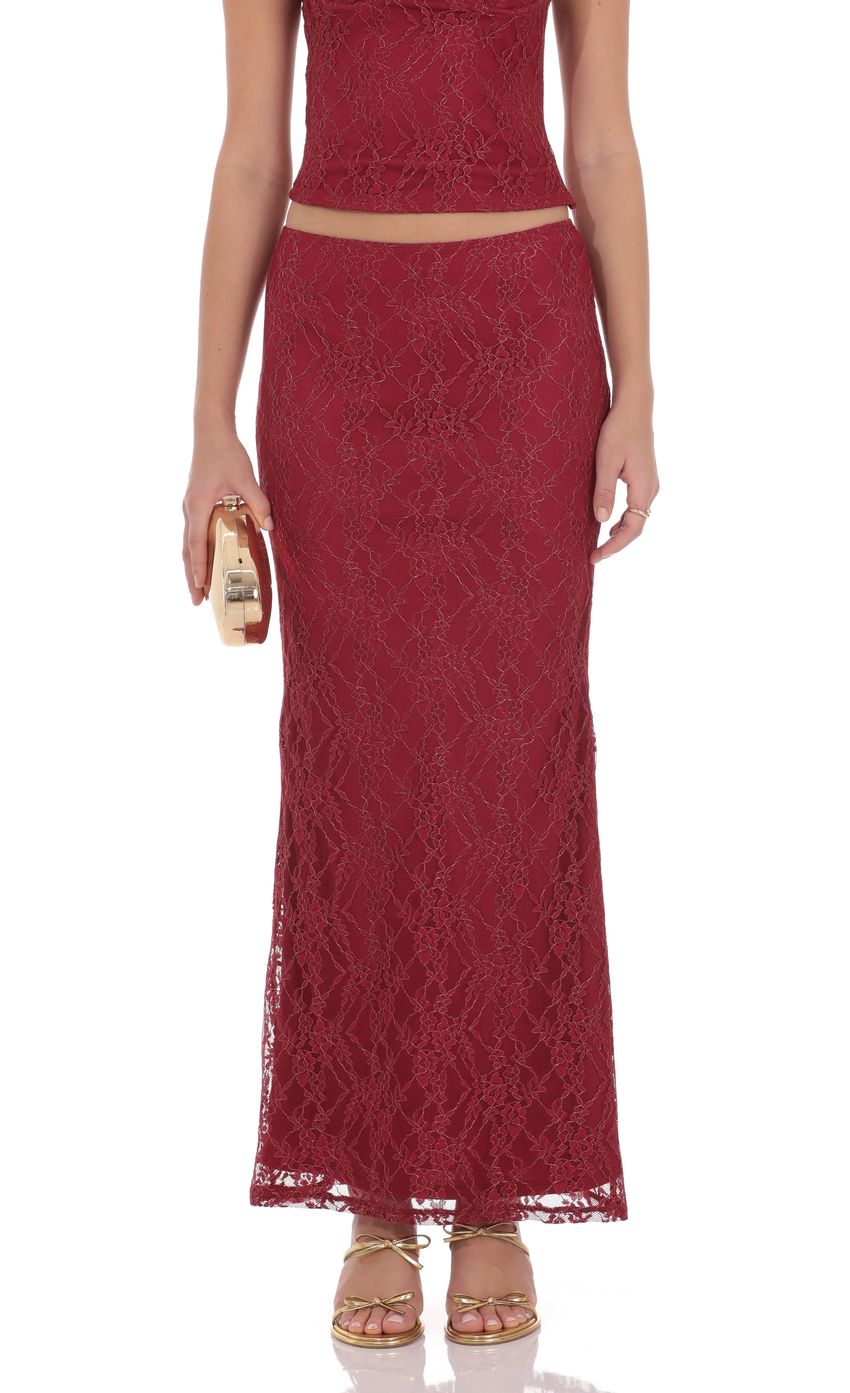 Product image for Arcella Lace Maxi Skirt
