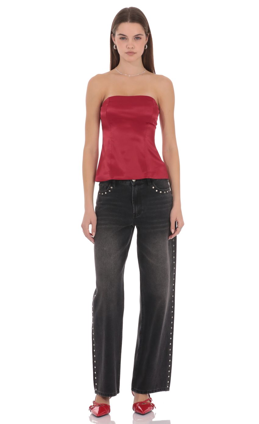 Product image for Anastasia Strapless Satin Top