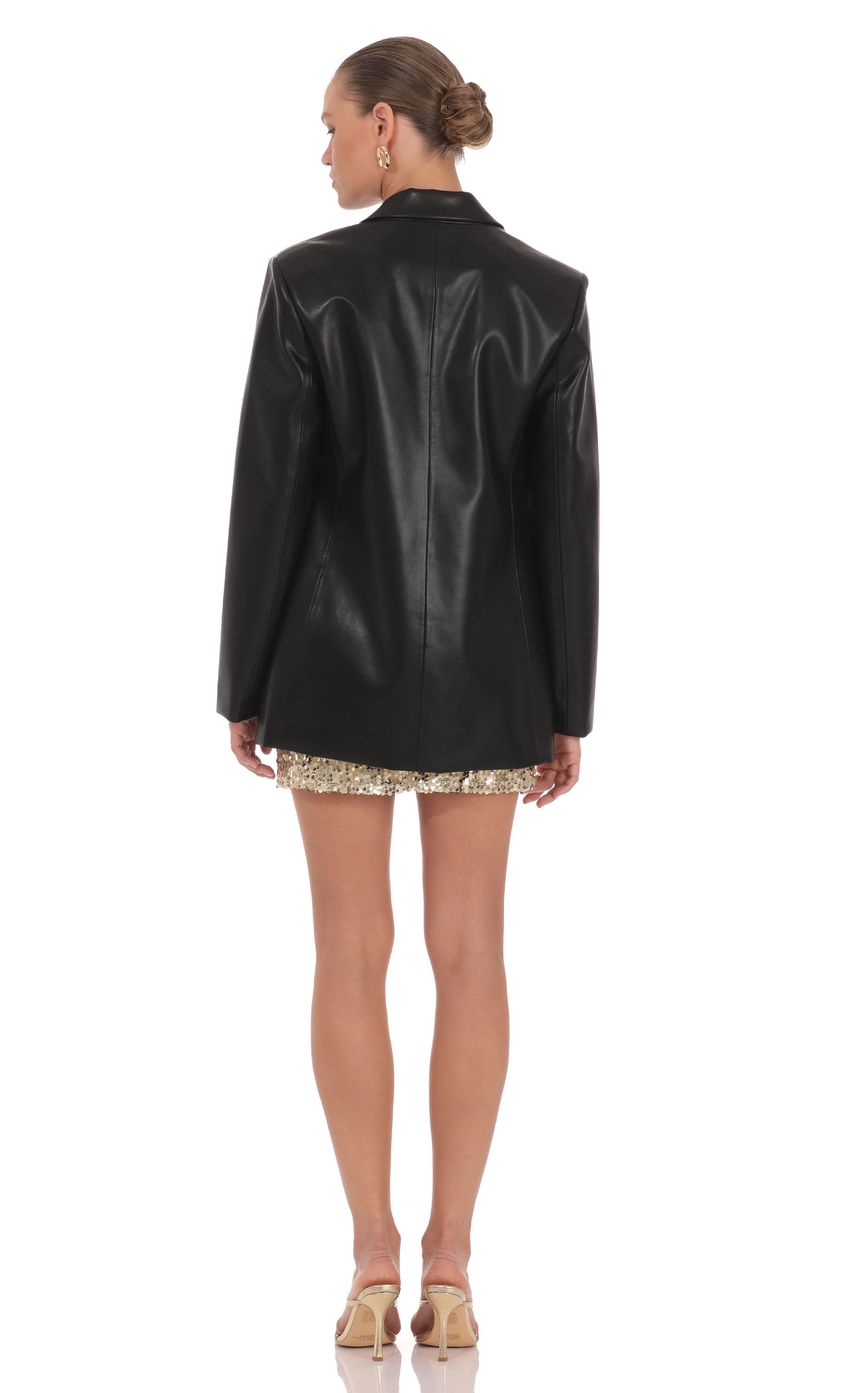 Product image for Maria Faux Leather Blazer