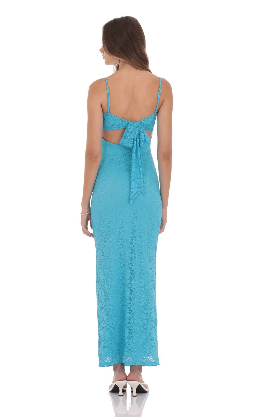 Picture Lace Back Bow Maxi Dress in Aqua Blue. Source: https://media-img.lucyinthesky.com/data/product-media/850xAUTO/68d7d126-6fcb-495e-8bc2-fb0fe5c2634a.jpg