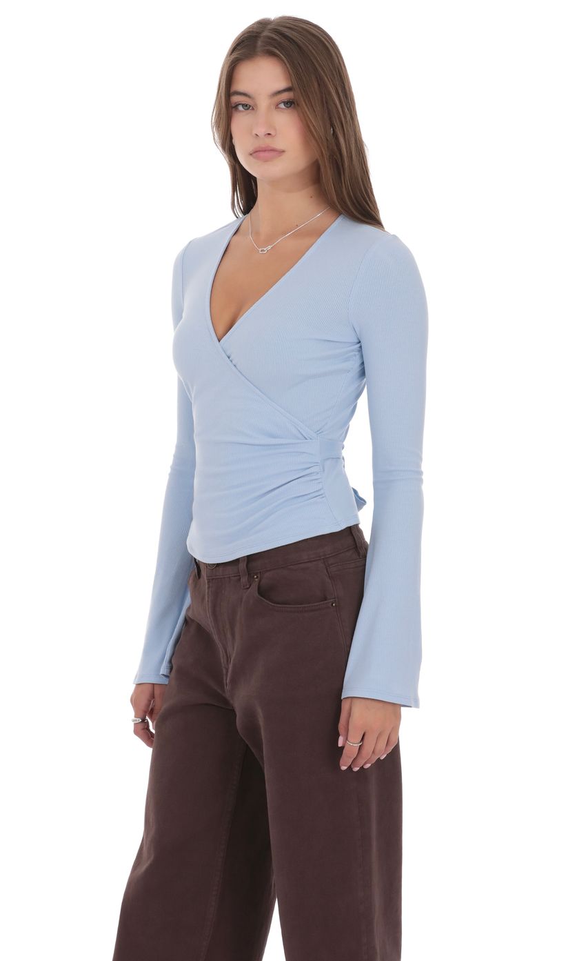 Изображение товара для Топ с перекрестным V-образным вырезом