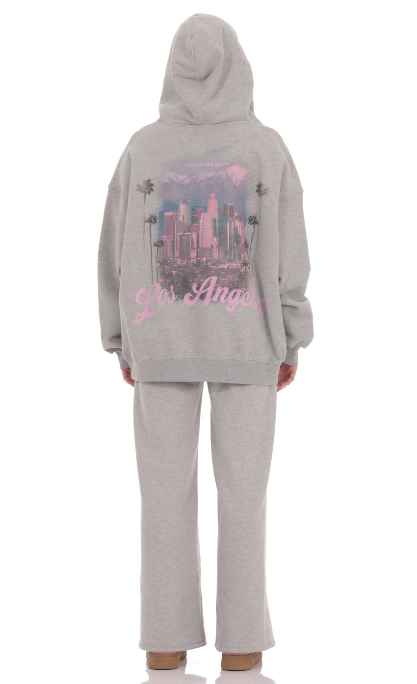Product image for Los Angeles Fleece Hoodie in Grey