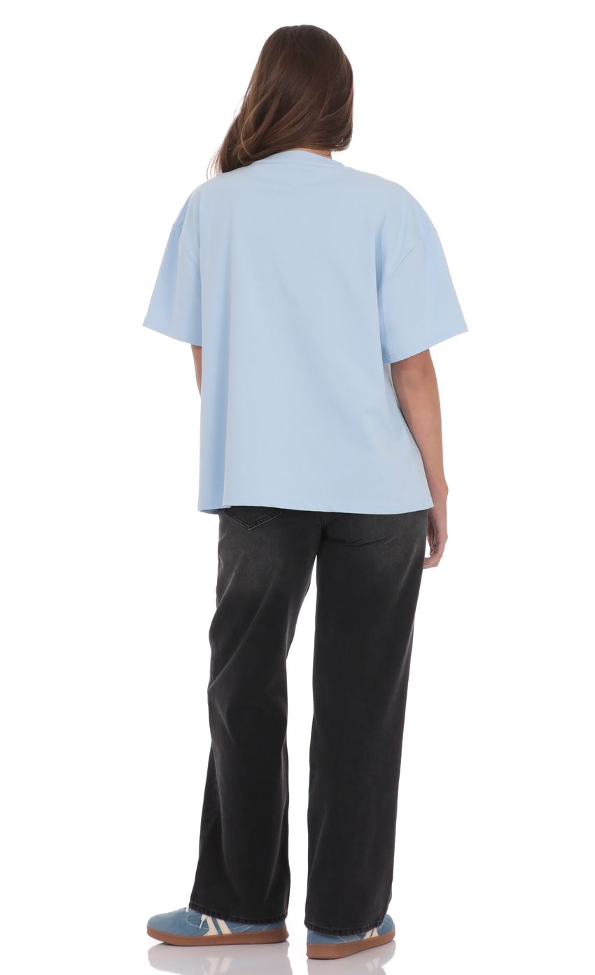 Product image for LA Graphic T-Shirt in Light Blue