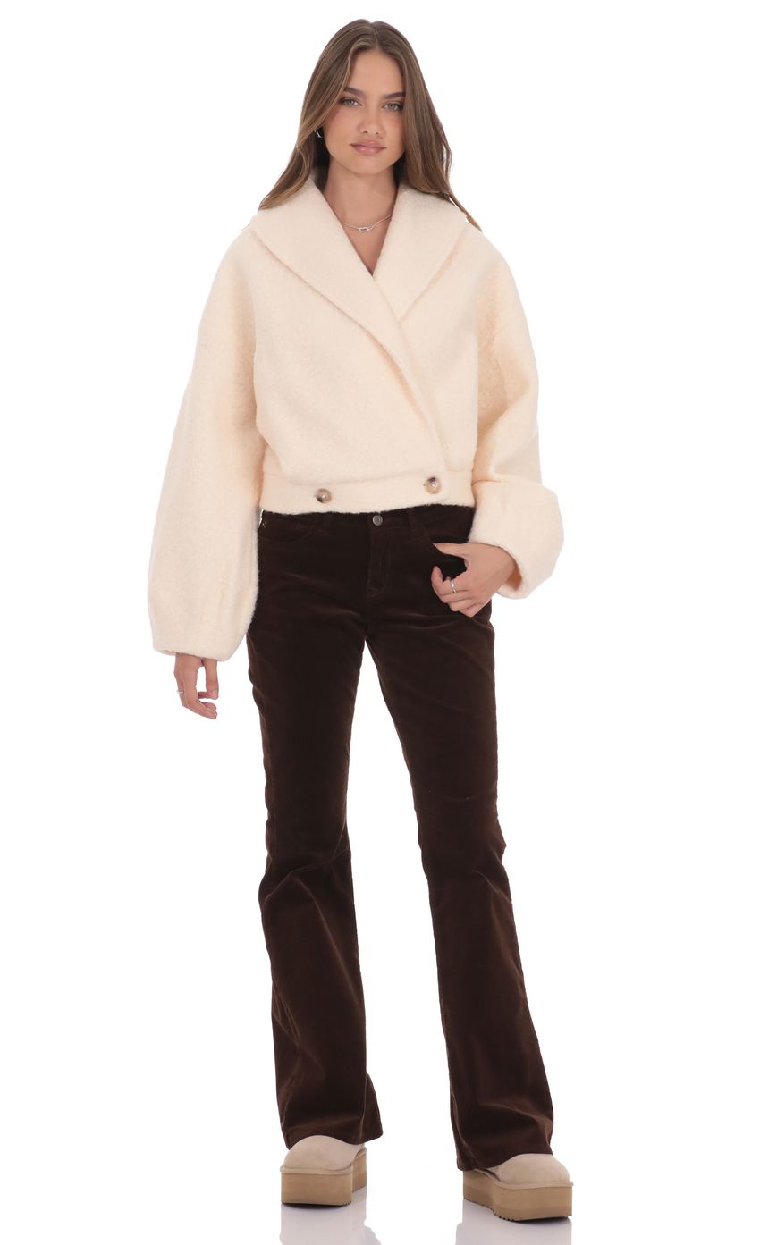 Product image for Bouclé Jacket in Blush Beige