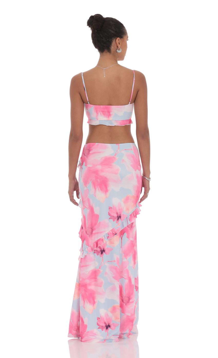 Picture Floral Ruffle Two Piece Set in Blue. Source: https://media-img.lucyinthesky.com/data/product-media/850xAUTO/6bf83c8b-b8dd-41e9-84ae-8f73a210e468.jpg