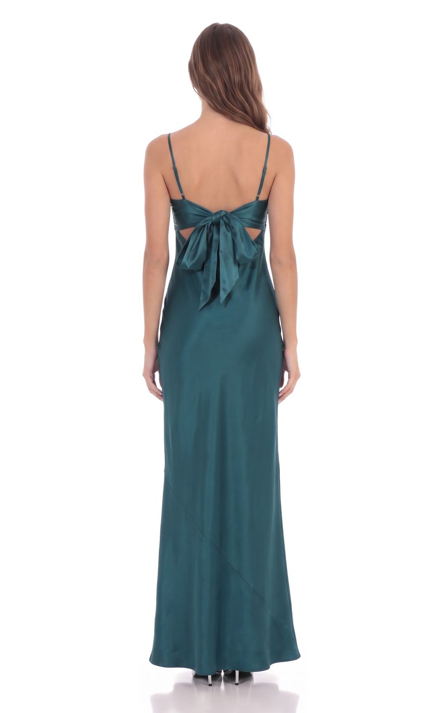 Product image for Back Tie Maxi Dress in Teal