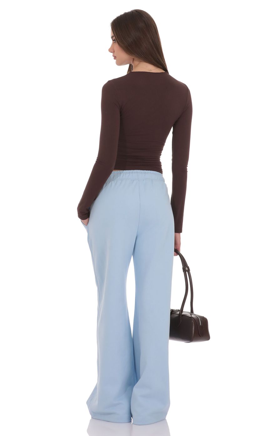 Изображение товара для Брюки из футера в синем цвете