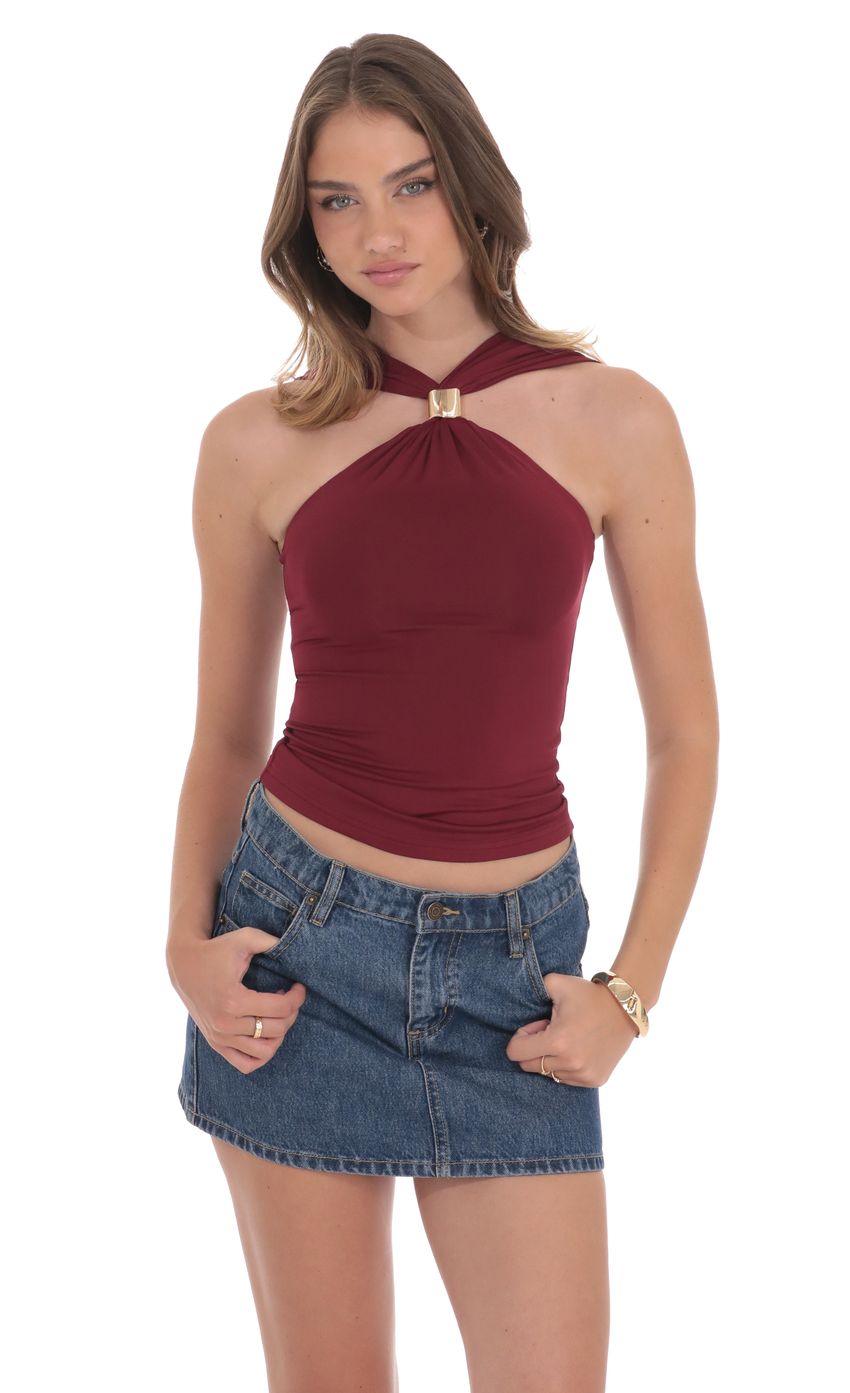 Picture Gold Embellished Top in Burgundy. Source: https://media-img.lucyinthesky.com/data/product-media/850xAUTO/70dcdd39-04bb-476e-8523-523b3eabc54c.jpg