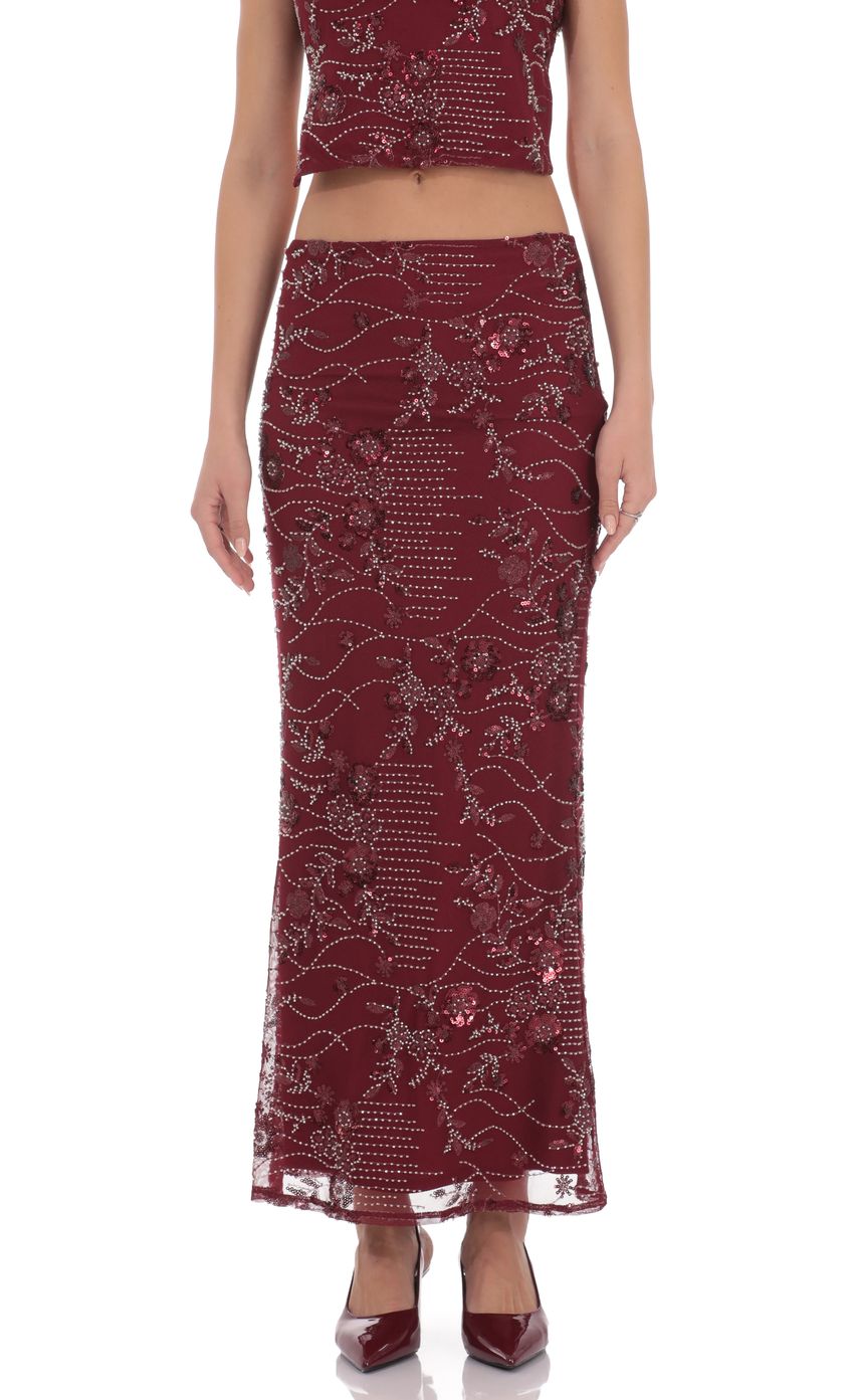 Product image for Valence Embellished Maxi Skirt