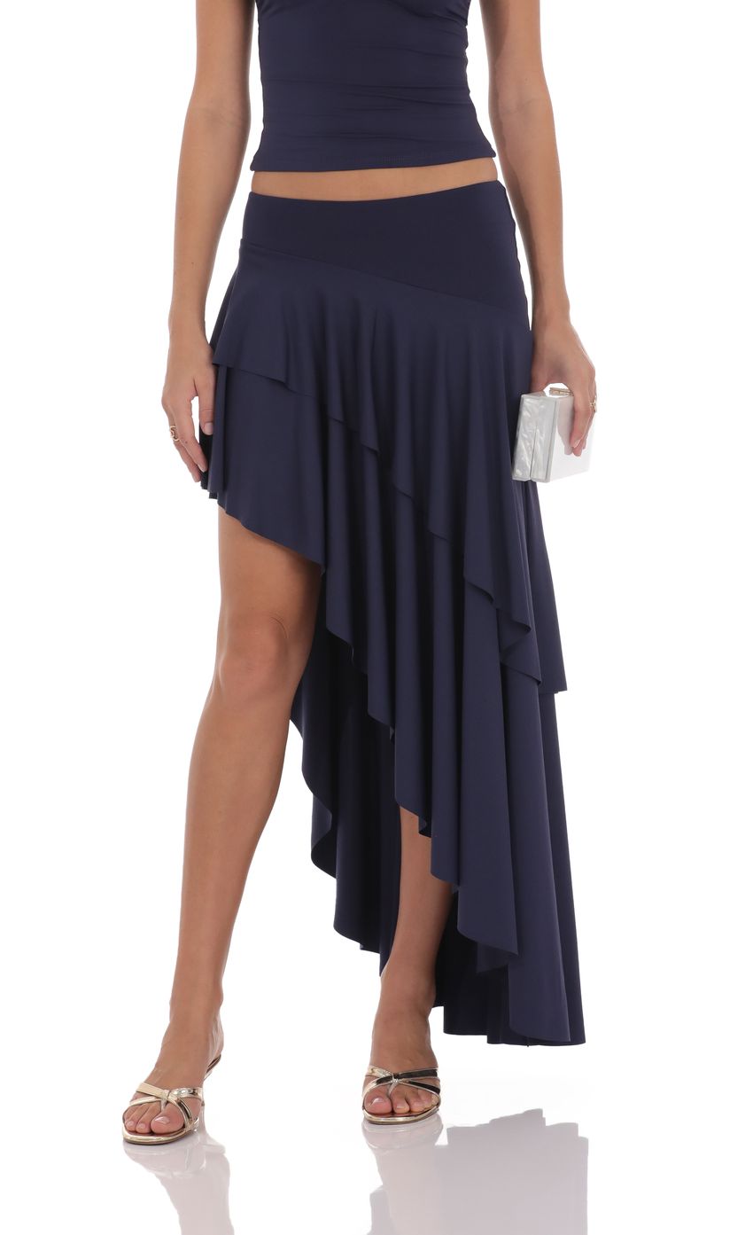 Product image for Ruffle Two Piece Set in Purple