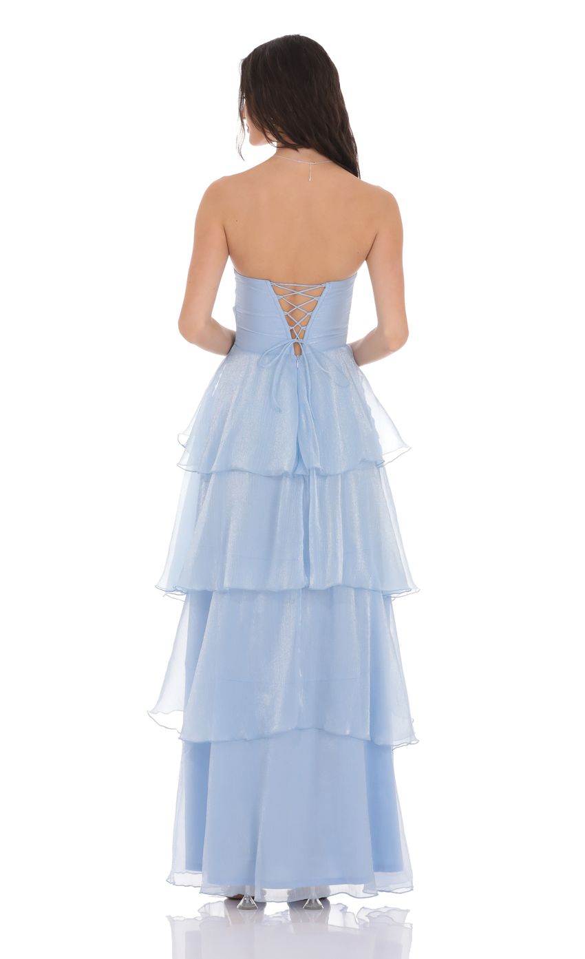 Picture Corset Ruffle Strapless Maxi Dress in Sky Blue. Source: https://media-img.lucyinthesky.com/data/product-media/850xAUTO/7e453cfe-8e3a-4df7-97df-4e29bd040d49.jpg
