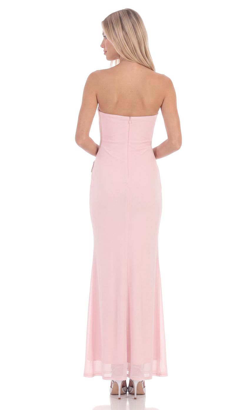 Product image for Embellished Maxi Dress in Blush Pink