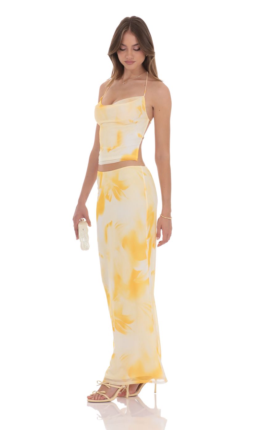 Picture Floral Cowl Neck Two Piece Set in Yellow. Source: https://media-img.lucyinthesky.com/data/product-media/850xAUTO/815cd6de-fba5-49a7-9fe5-6b395a0563db.jpg