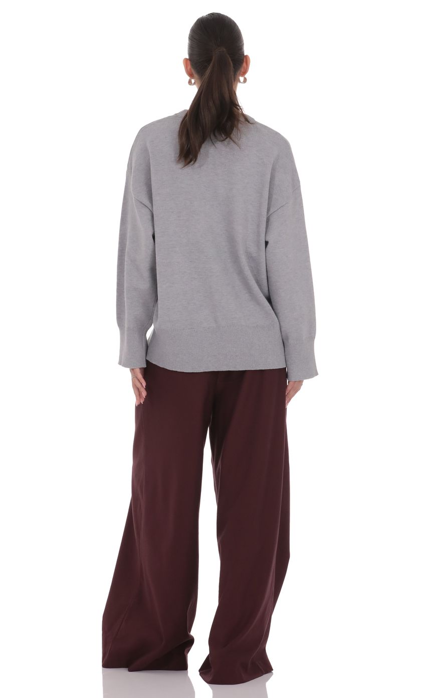 Product image for Oversized Knit Jumper in Gray