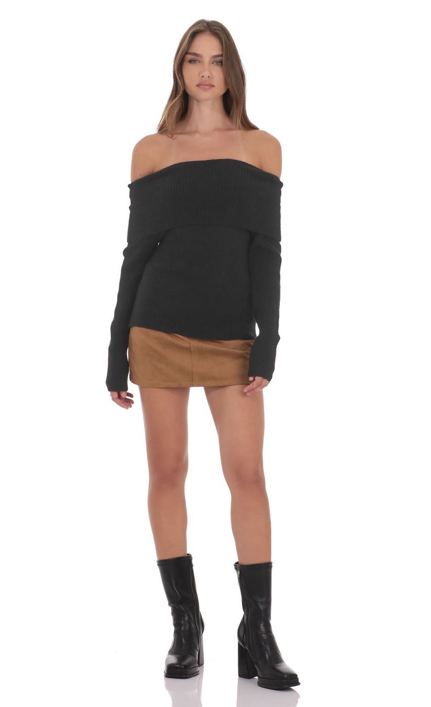 Изображение товара для Вязаный джемпер с открытыми плечами