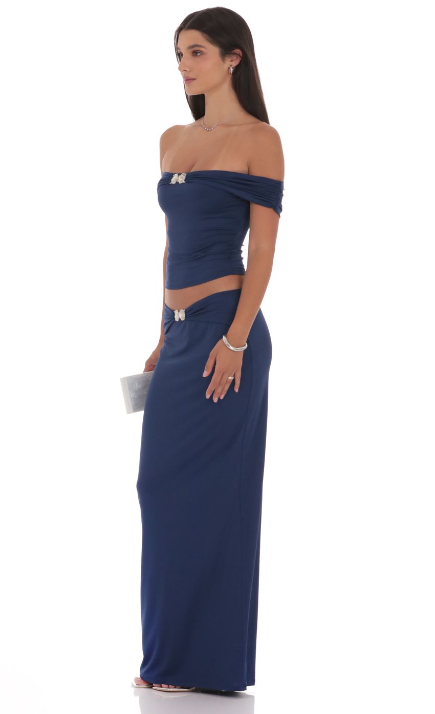 Product image for Embellished Skirt in Navy