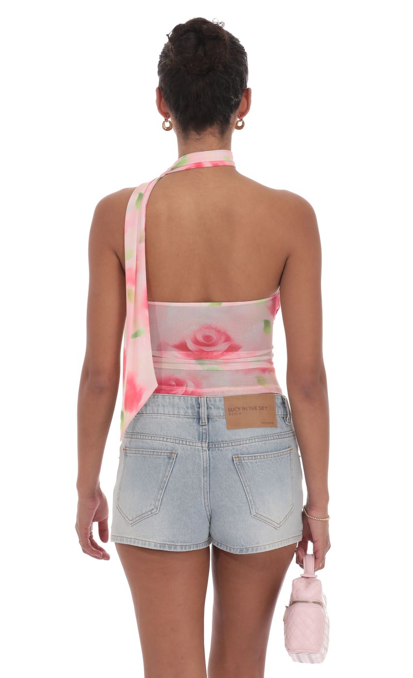 Picture Scarf Floral Mesh Tube Top in Pink. Source: https://media-img.lucyinthesky.com/data/product-media/850xAUTO/87355c3d-ad8f-4b2b-bd9e-1dd580d733af.jpg