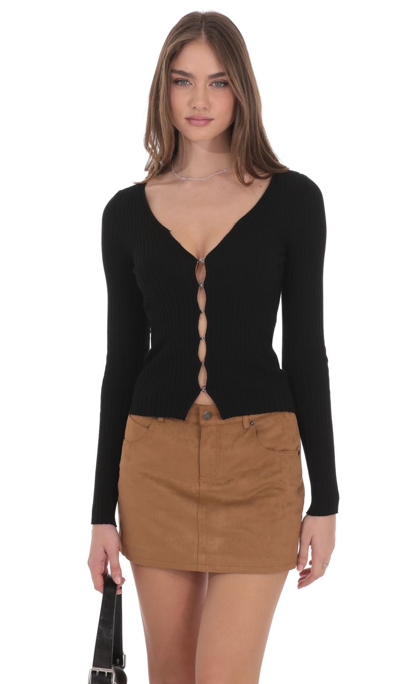 Product image for Suede Mini Skirt in Brown