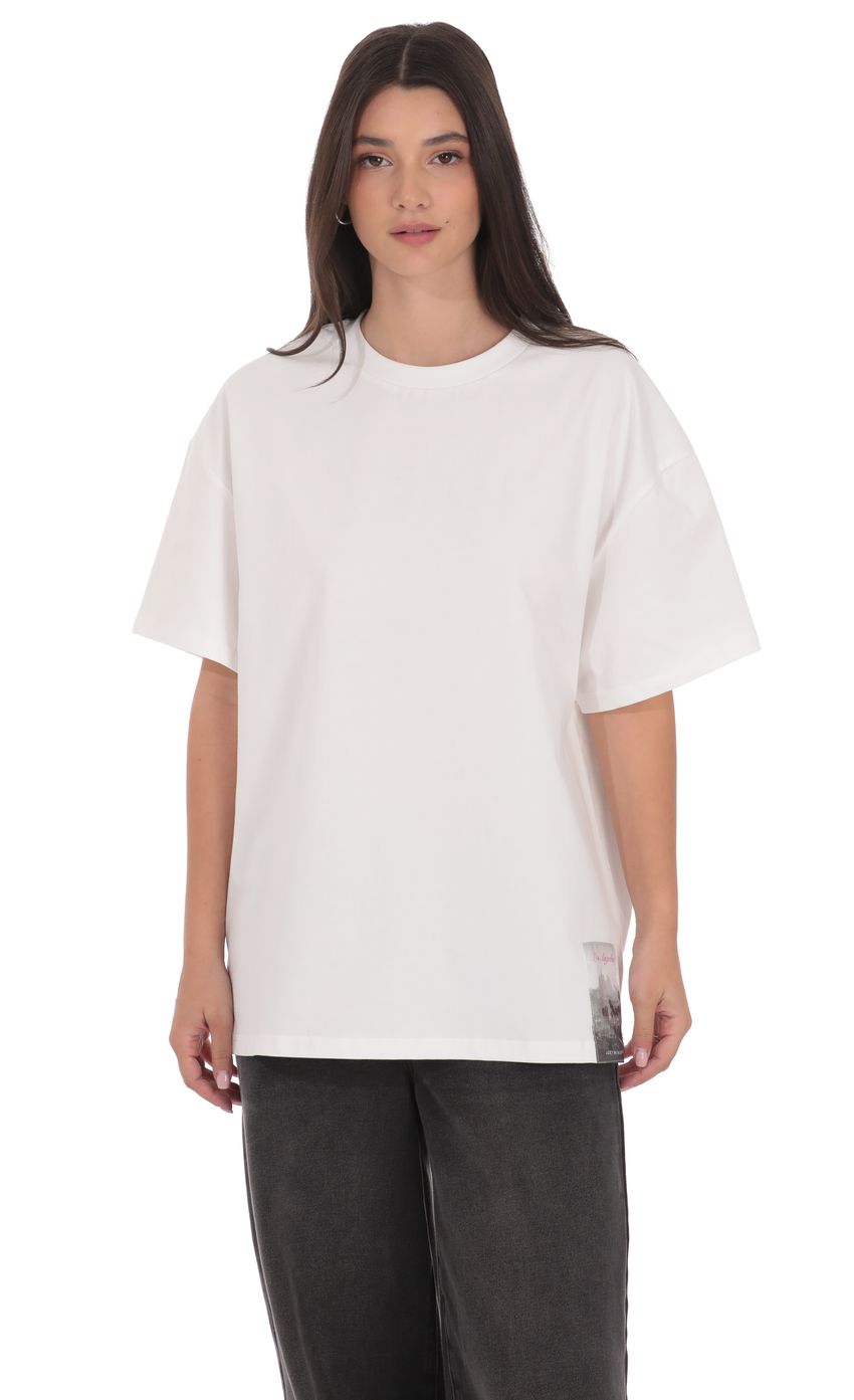 Product image for Lucy Graphic T-Shirt in White