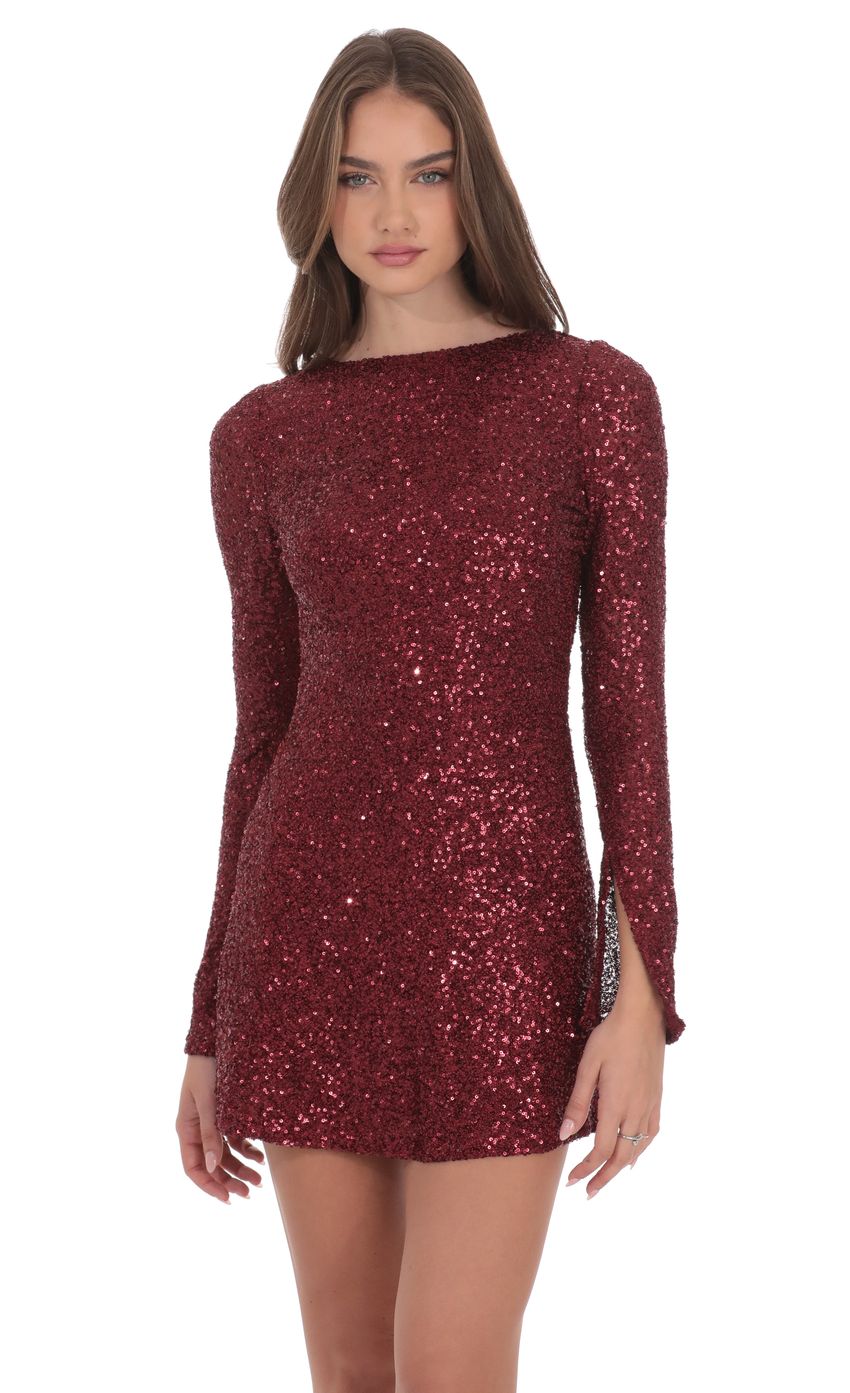 Изображение товара для Платье с открытой спиной в пайетках