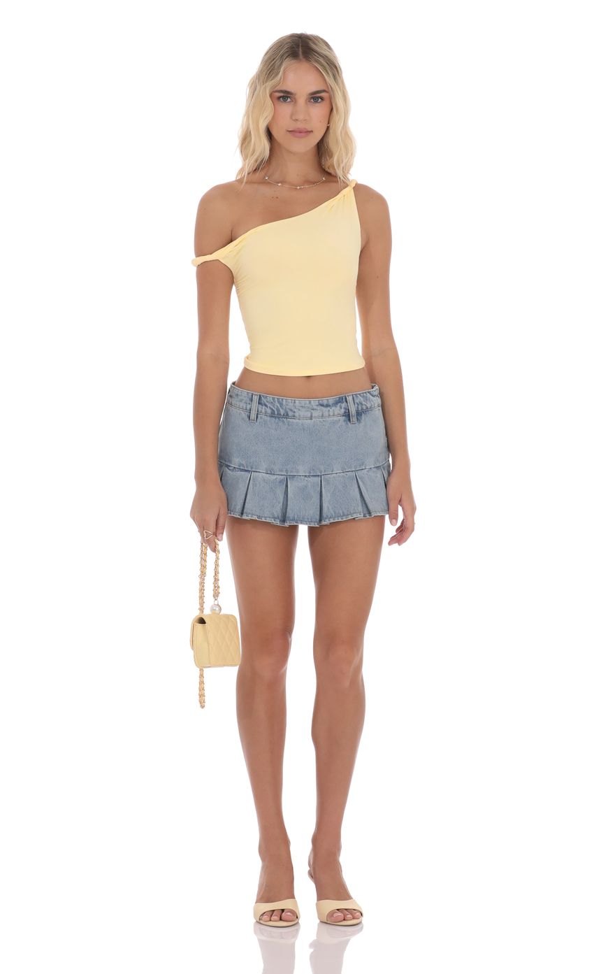 Product image for Off Shoulder Twist Top in Yellow