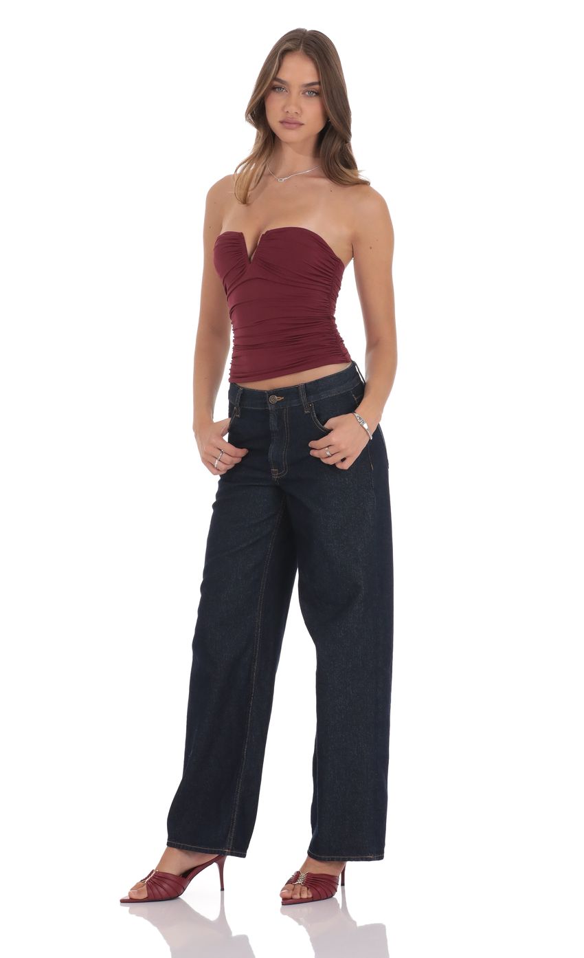 Изображение товара для Джинсы свободного кроя с заниженной талией