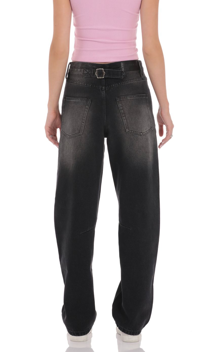Picture Distress Barrel Jeans in Faded Black. Source: https://media-img.lucyinthesky.com/data/product-media/850xAUTO/95ae719a-2a65-4e9b-9cb3-8e3ebd49526e.jpg