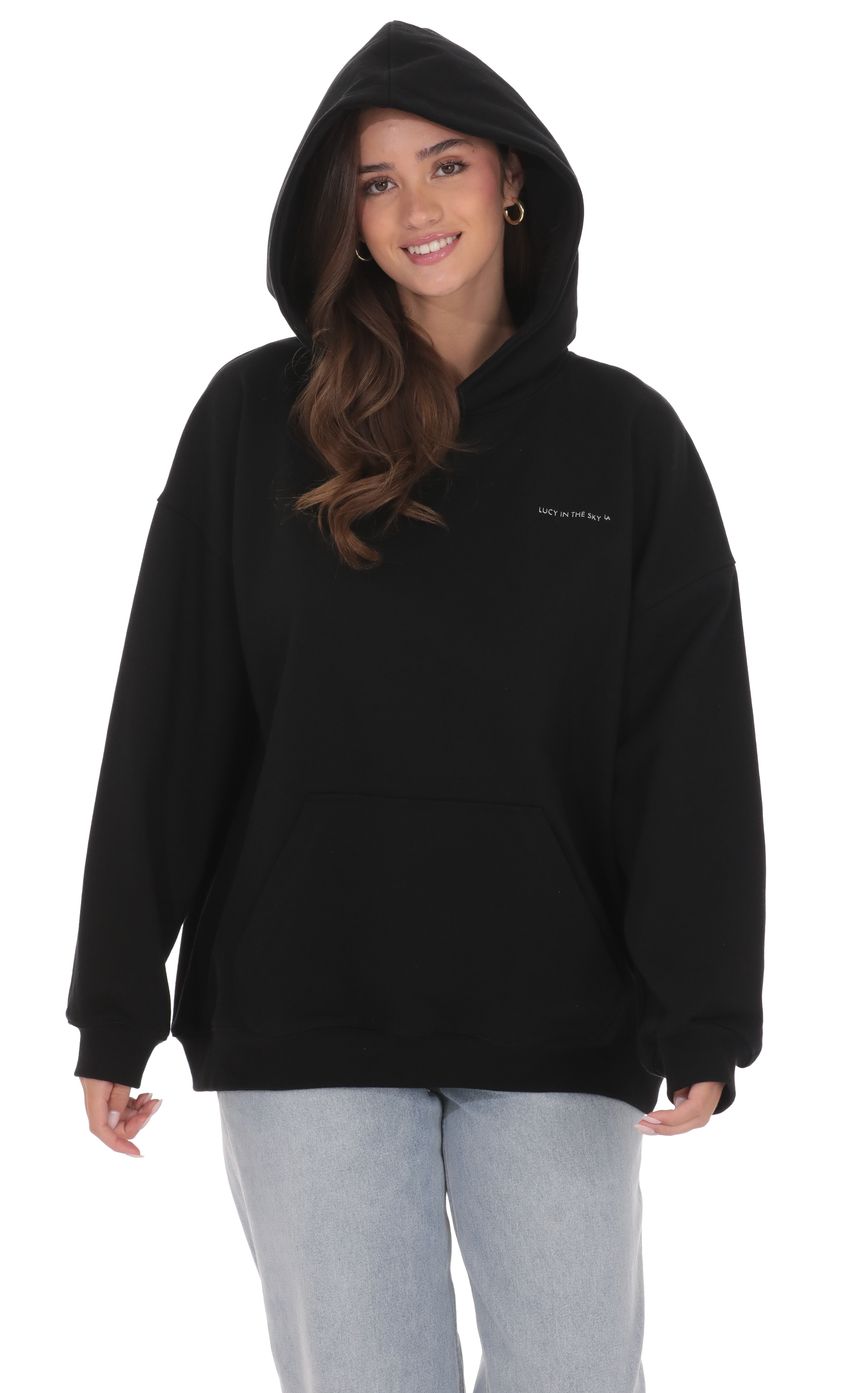 Product image for Los Angeles Oversized Hoodie in Black