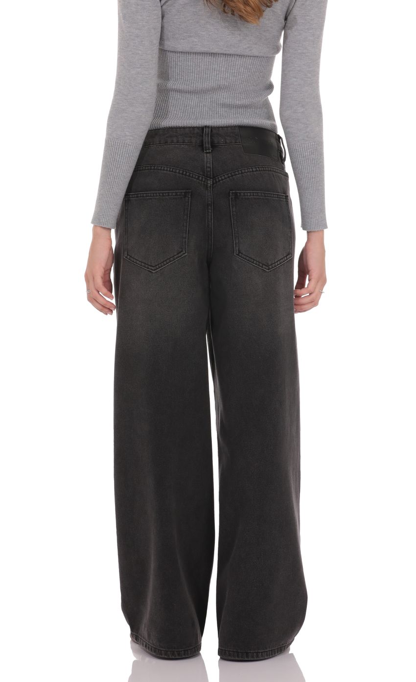 Product image for Crossover Baggy Jeans in Faded Black