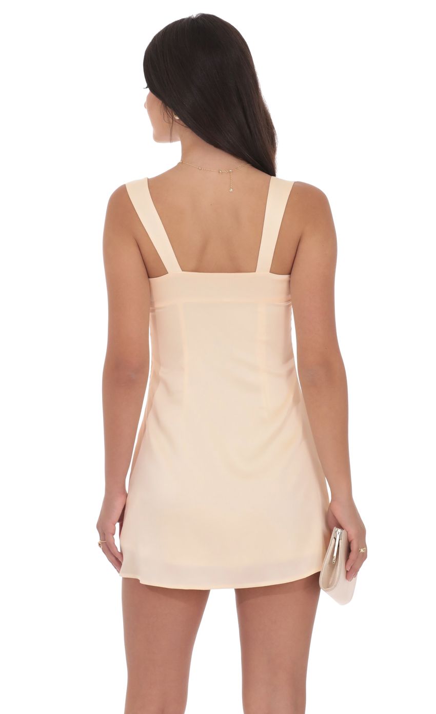 Product image for Satin Shift Dress in Cream