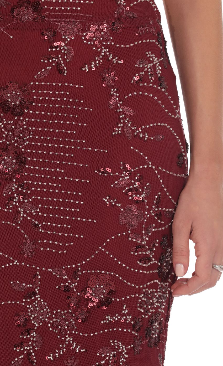 Product image for Grace Embellished Maxi Dress in Red