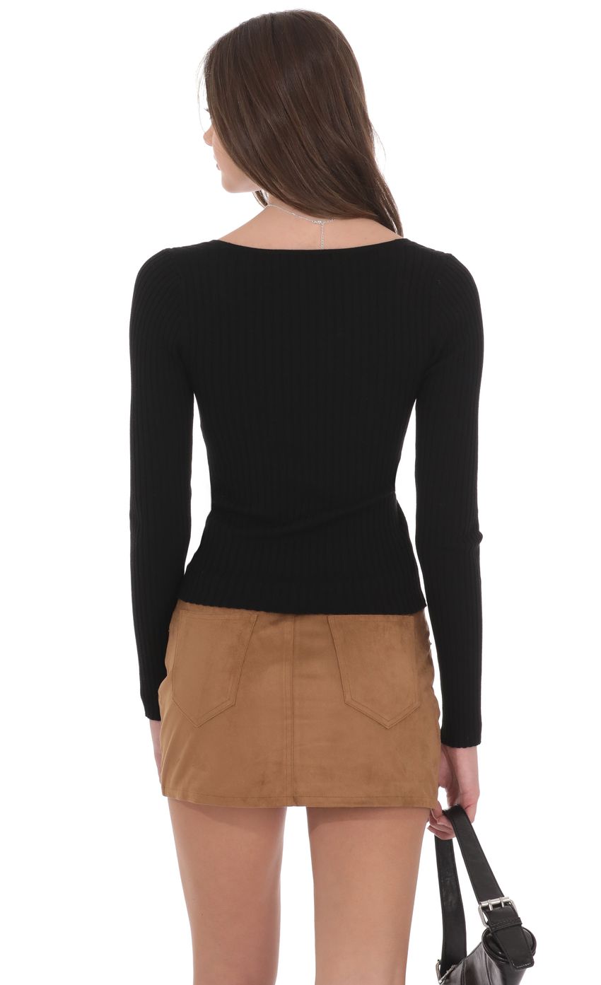 Product image for Suede Mini Skirt in Brown