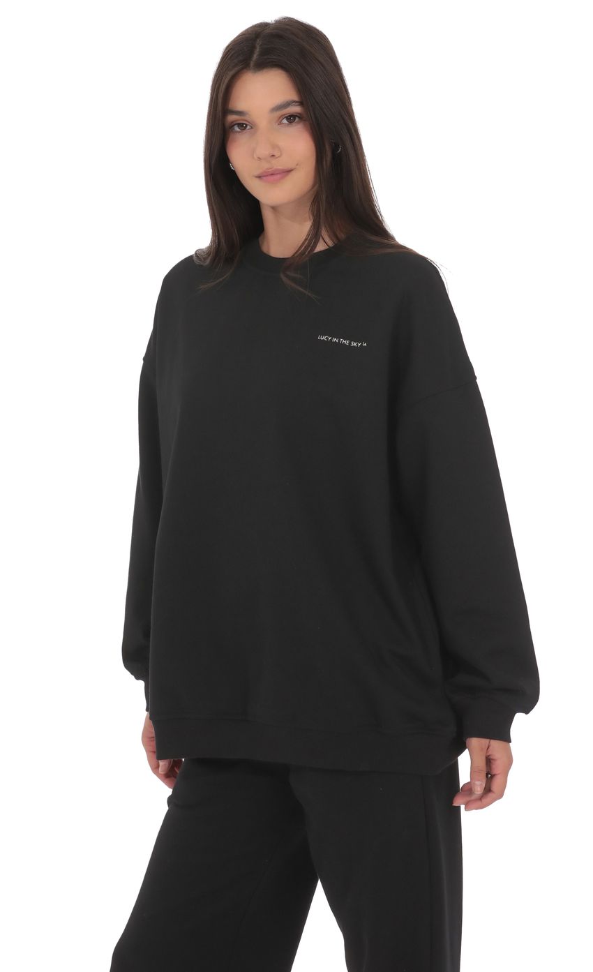 Изображение товара для Свитшот Lucy in the Sky в черном цвете
