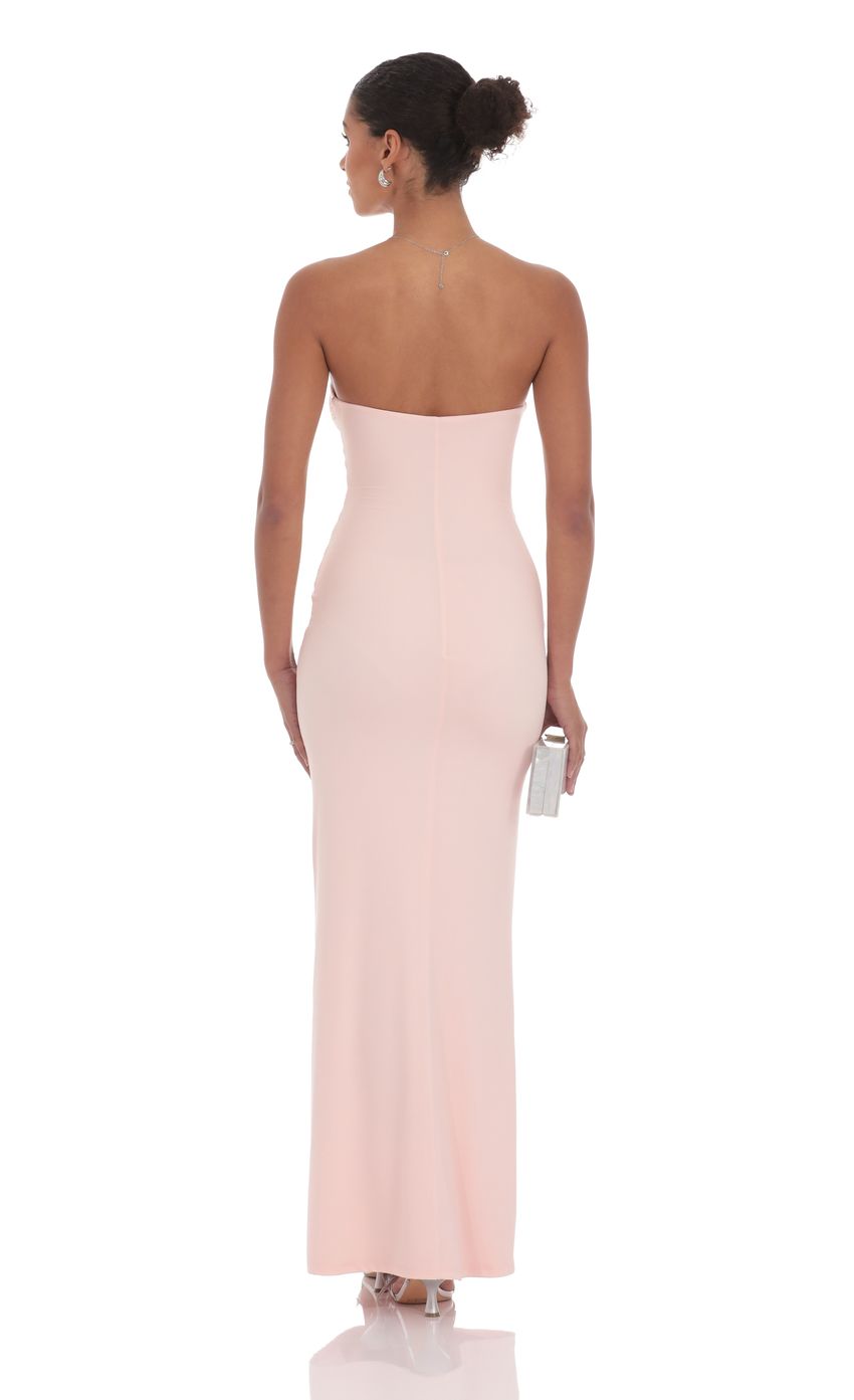 Picture Silver Rose Cutout Maxi Dress in Pink. Source: https://media-img.lucyinthesky.com/data/product-media/850xAUTO/a5419154-5e25-4e62-8558-451cc414520f.jpg