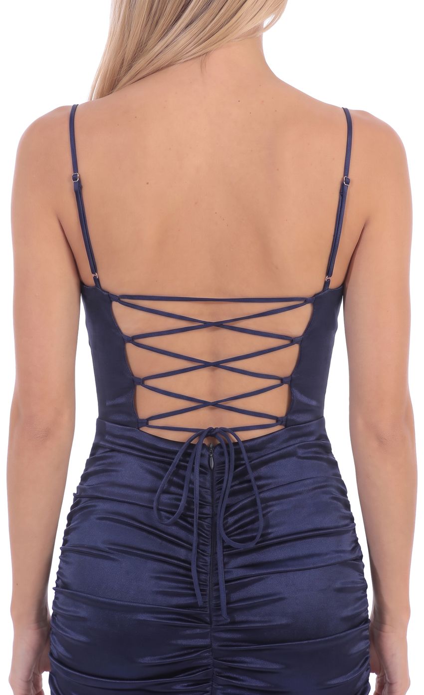 Product image for Ruched Mini Dress in Navy