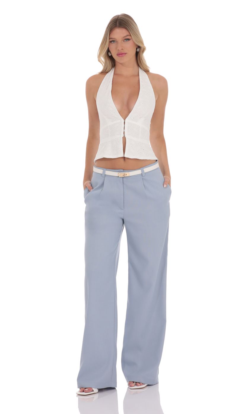Picture Wide Leg Linen Pants in Sky Blue. Source: https://media-img.lucyinthesky.com/data/product-media/850xAUTO/a659feb4-b0b3-4547-8278-bcb32f0bbd8f.jpg