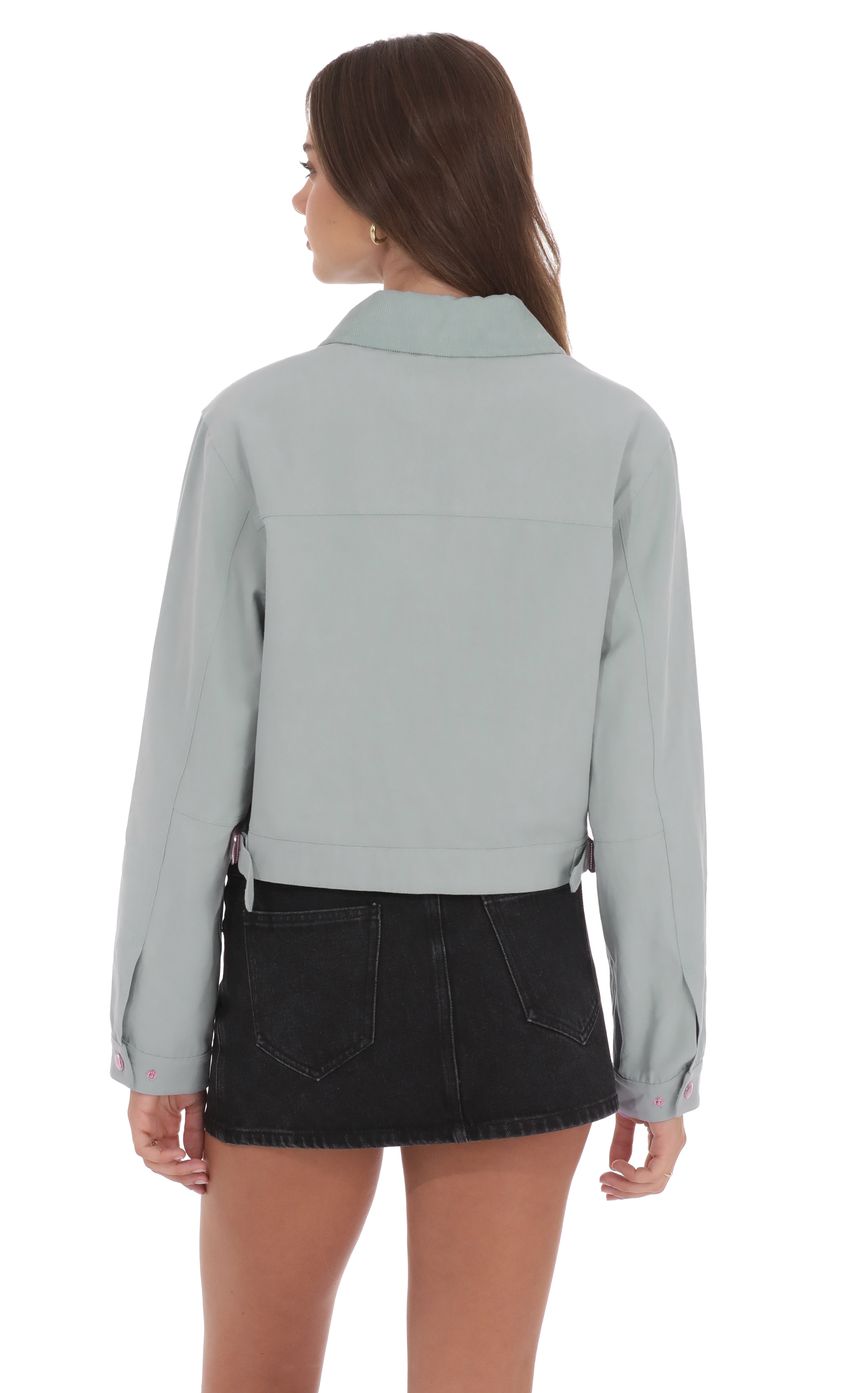 Product image for Corduroy Collar Jacket in Blue