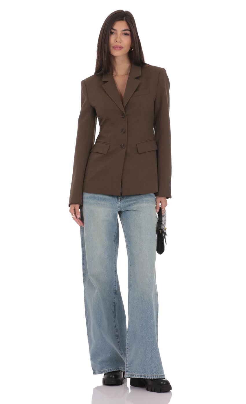 Product image for Tailored Blazer in Mocha