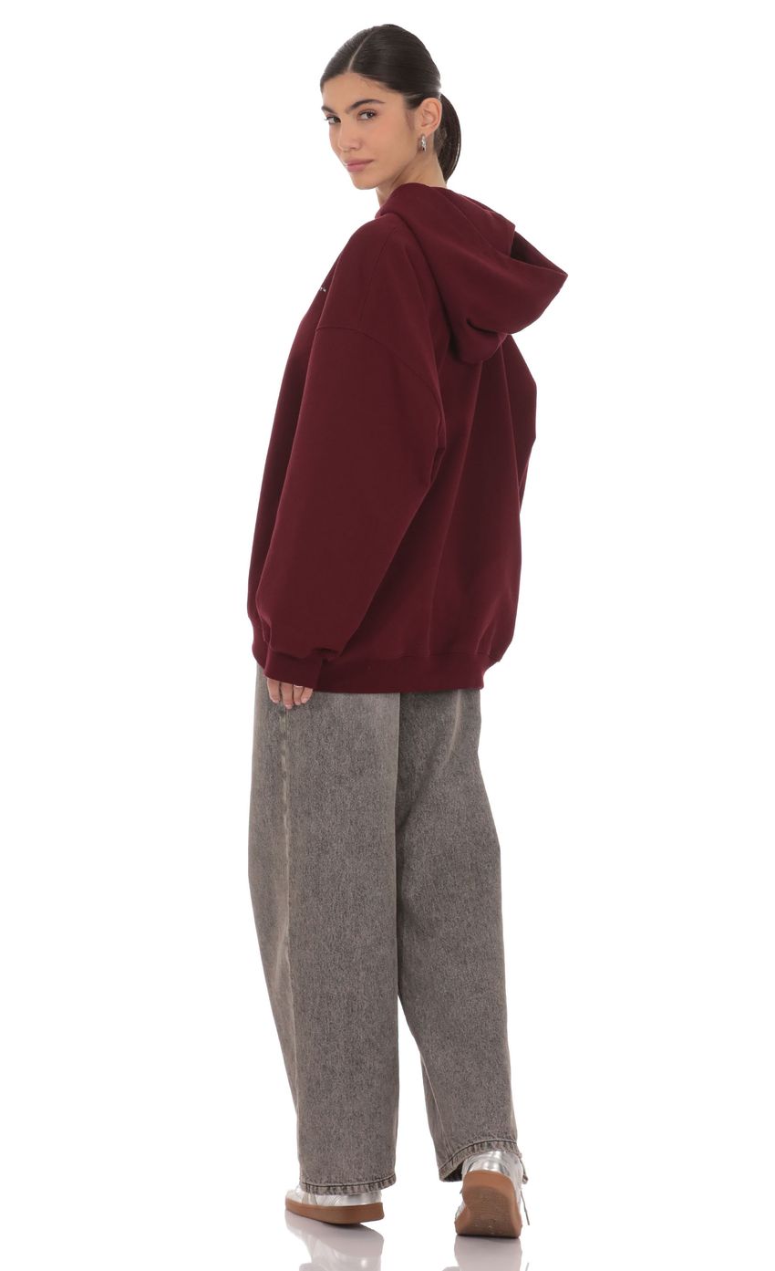 Изображение товара для Худи Lucy in the Sky цвета бургунди