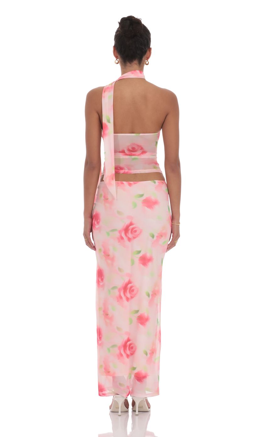 Picture Floral Mesh Maxi Skirt in Pink. Source: https://media-img.lucyinthesky.com/data/product-media/850xAUTO/ac4486f7-e135-4915-84b8-f6560cb5befe.jpg