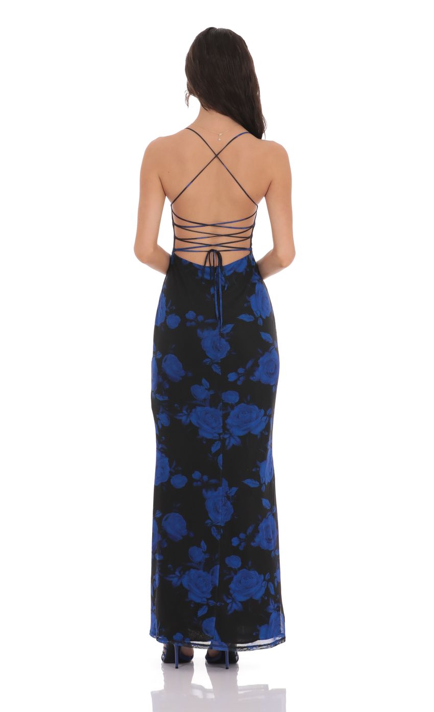 Picture Floral Bodycon Open Back Maxi Dress. Source: https://media-img.lucyinthesky.com/data/product-media/850xAUTO/ac941737-17e5-4826-8024-ec83f7ef7417.jpg