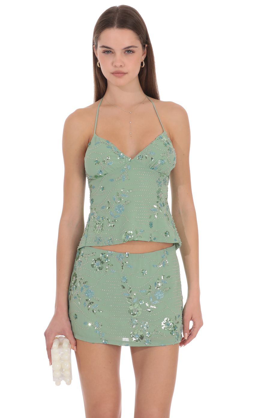 Product image for Mireya Embellished Halter Top