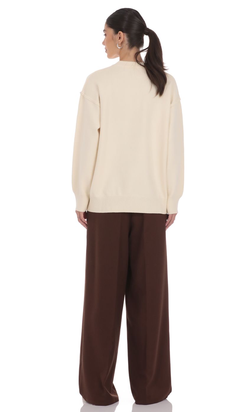 Product image for Oversized Knit Jumper in Ivory