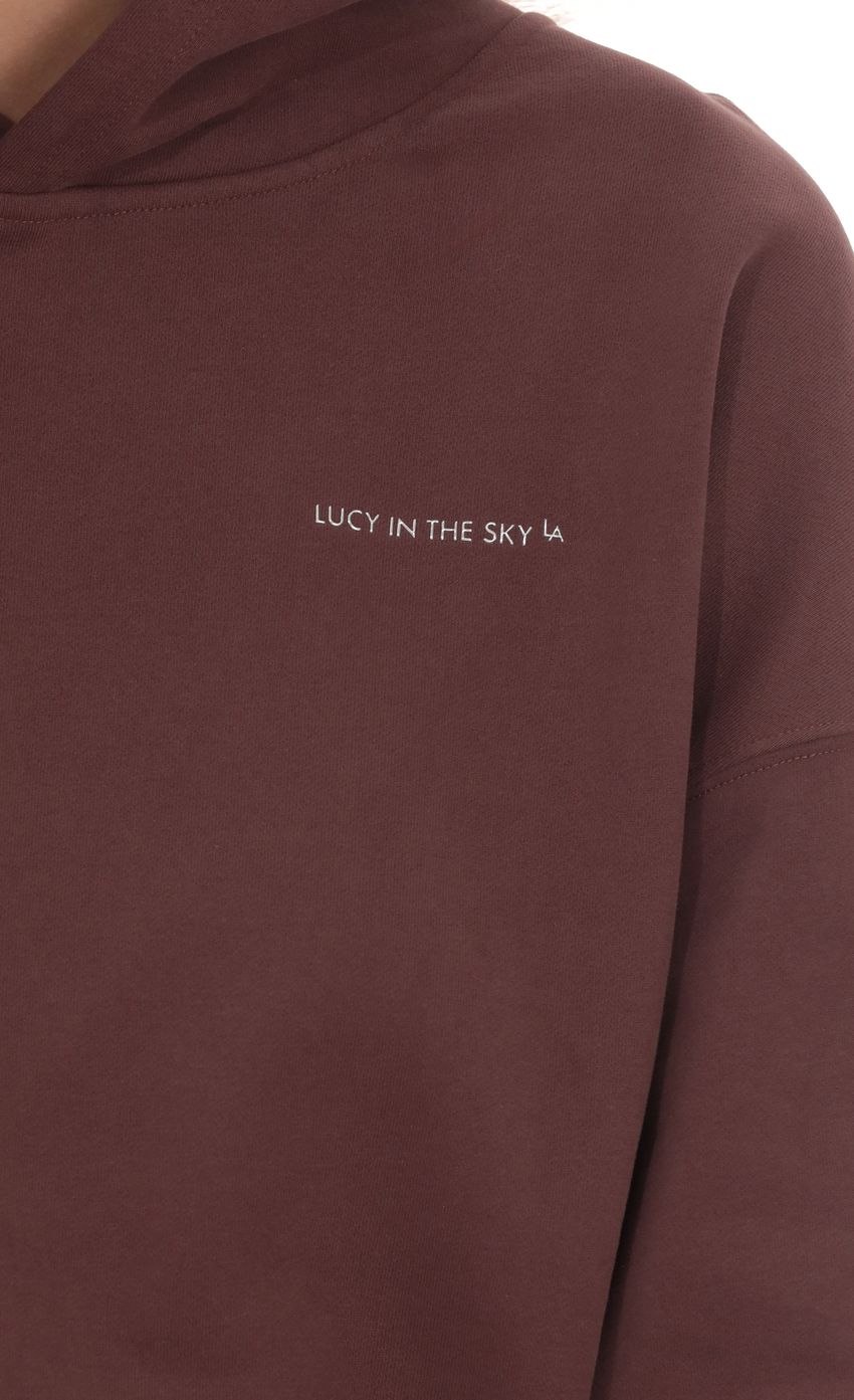 Product image for Los Angeles Fleece Hoodie in Brown