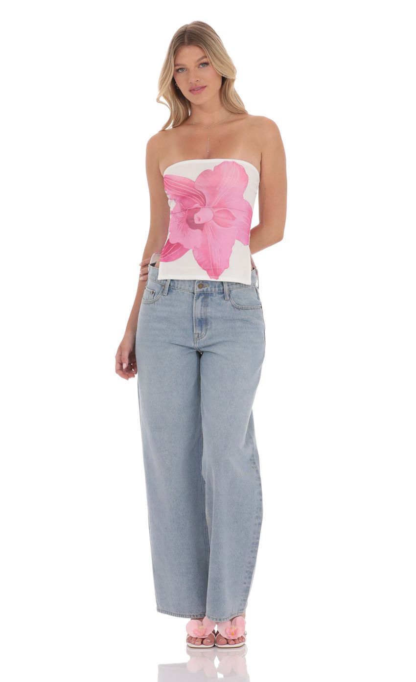 Picture Mesh Floral Slit Top in White. Source: https://media-img.lucyinthesky.com/data/product-media/850xAUTO/b132aa97-433d-4db1-9c3e-d1a3b2d717b2.jpg