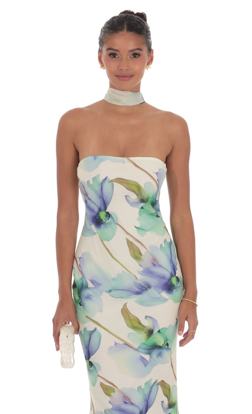 Picture Floral Scarf Maxi Dress in Green. Source: https://media-img.lucyinthesky.com/data/product-media/850xAUTO/b13b7676-ff8c-4ba8-adc0-8f50cab9bb79.jpg