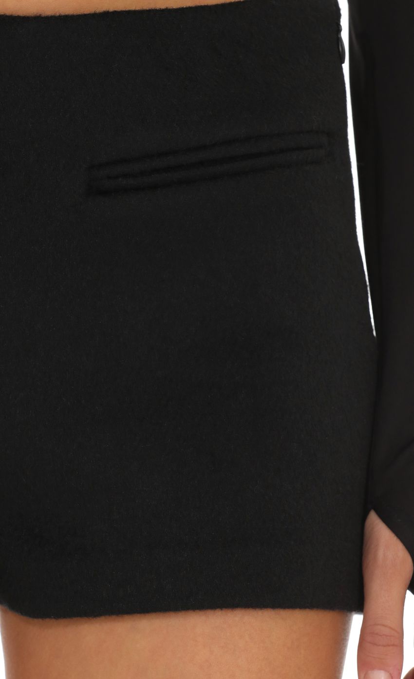 Product image for Woolen Shorts in Black