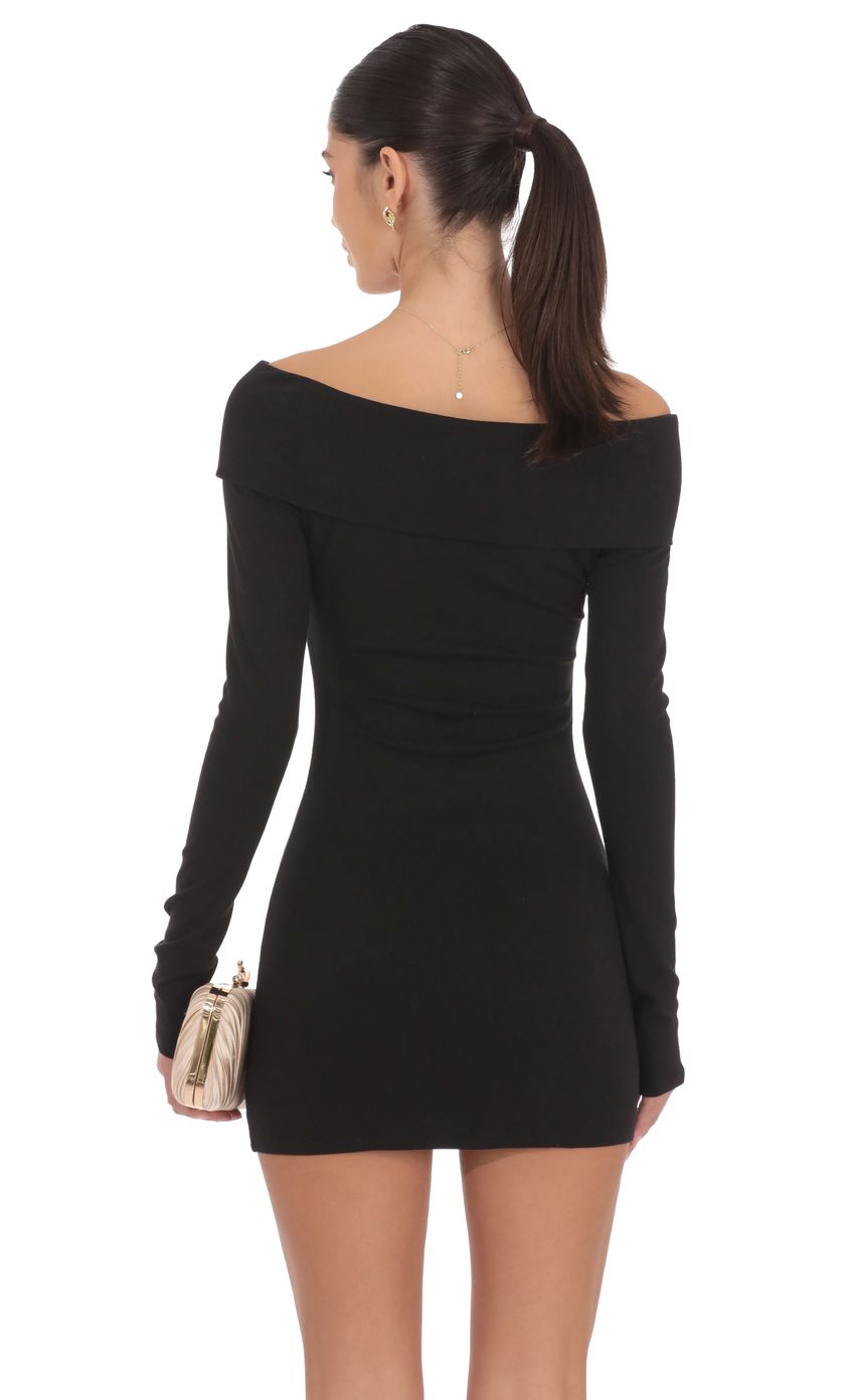 Product image for Charmed Off Shoulder Dress in Black