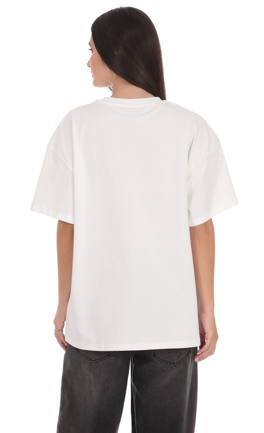 Product image for Lucy Graphic T-Shirt in White